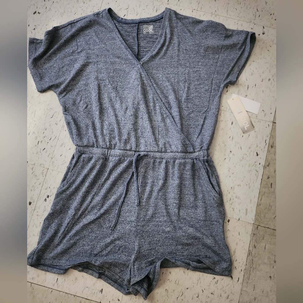 Women's 32 Degrees Navy Blue Romper Medium